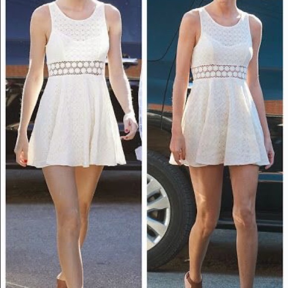 CRAZY SALE Worn Twice Free People Daisy Crochet Skater Dress - Picture 9 of 13